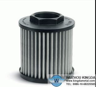 Hydraulic suction oil filter elements